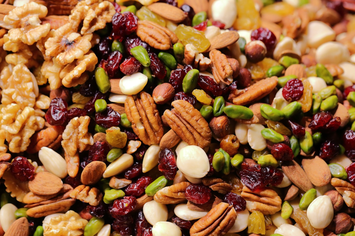 Assorted premium dry fruits and mixed nuts